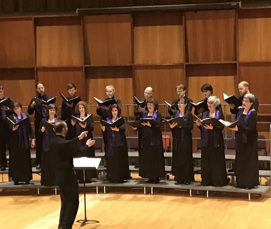 group of singers performing