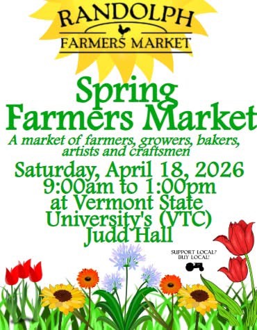 farmers market poster w flowers