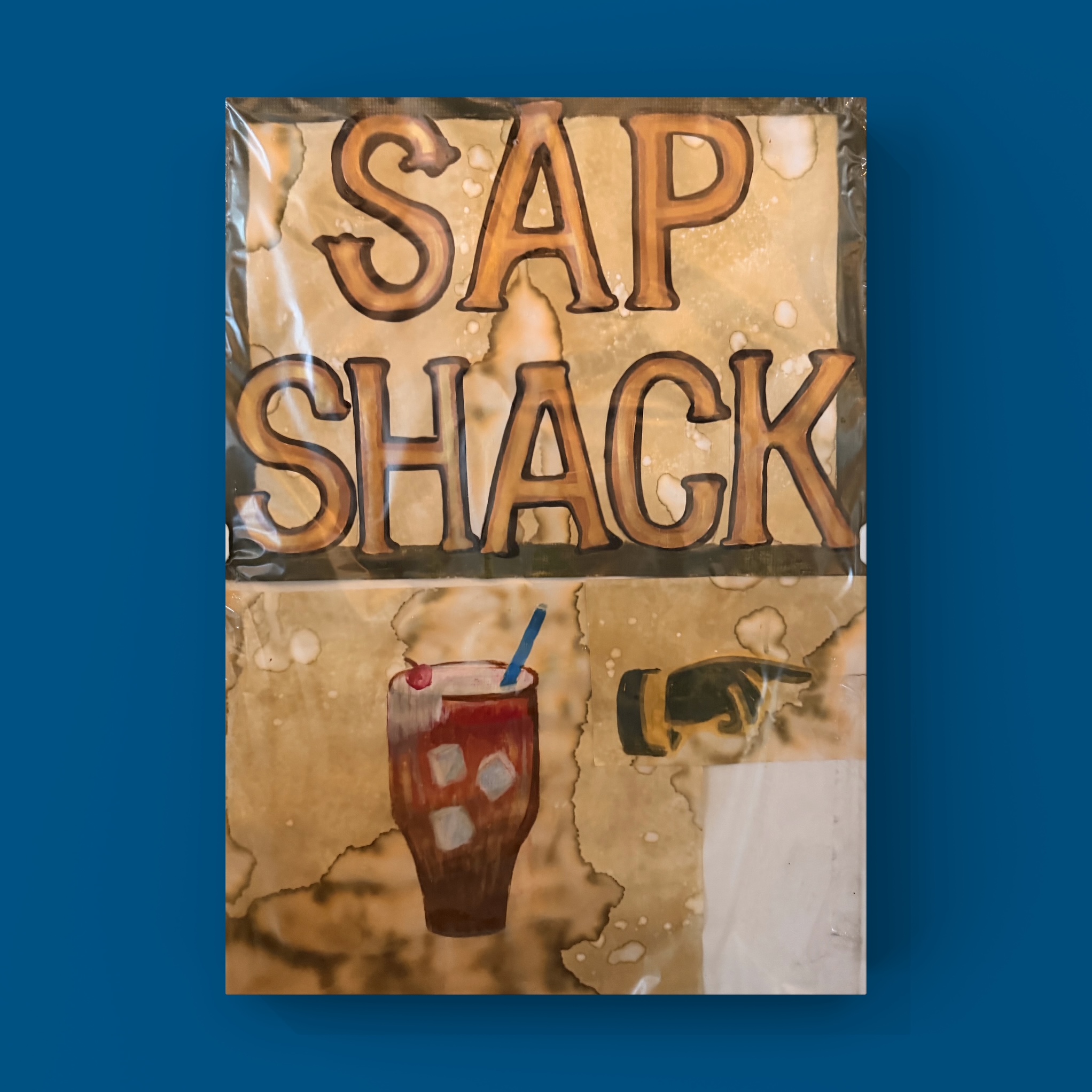 blue logo Sap Shack poster