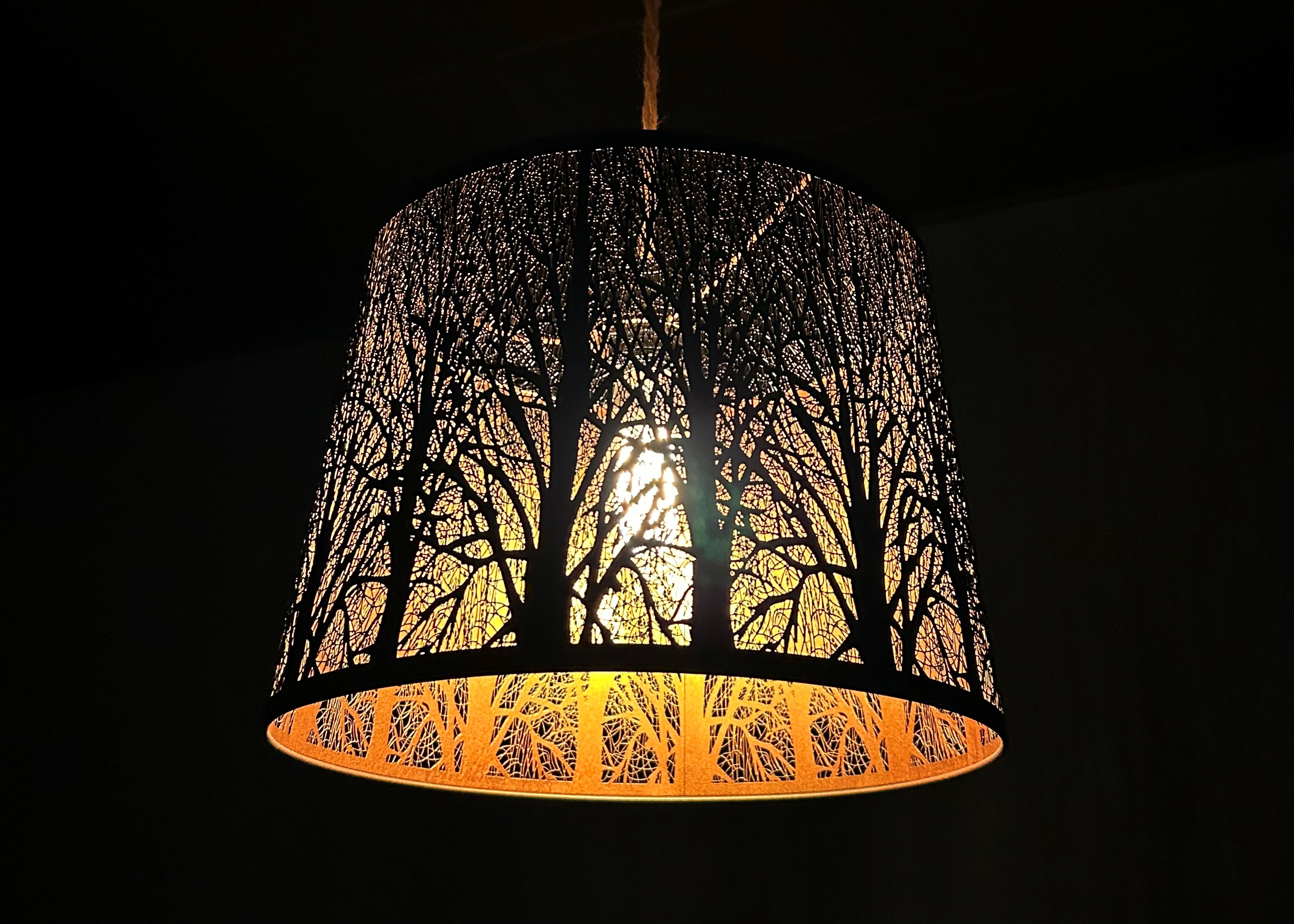 lamp shade with roots