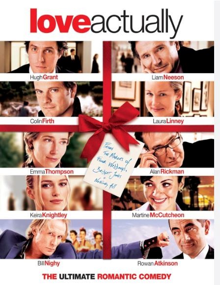 film poster w cast of Love actually