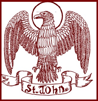 Hawk with St. John written under it