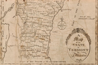 map of Vermont 1795 - Library of Congress, Geography and Map Division. LOC 2017586669.
